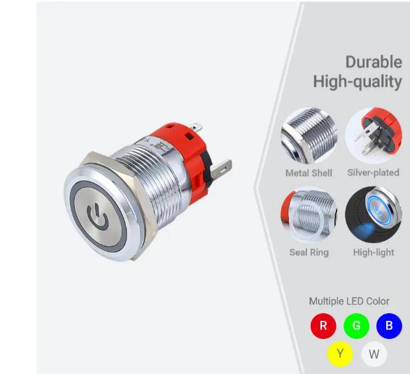 19мм 3a түймені ауыстырып қосқыш